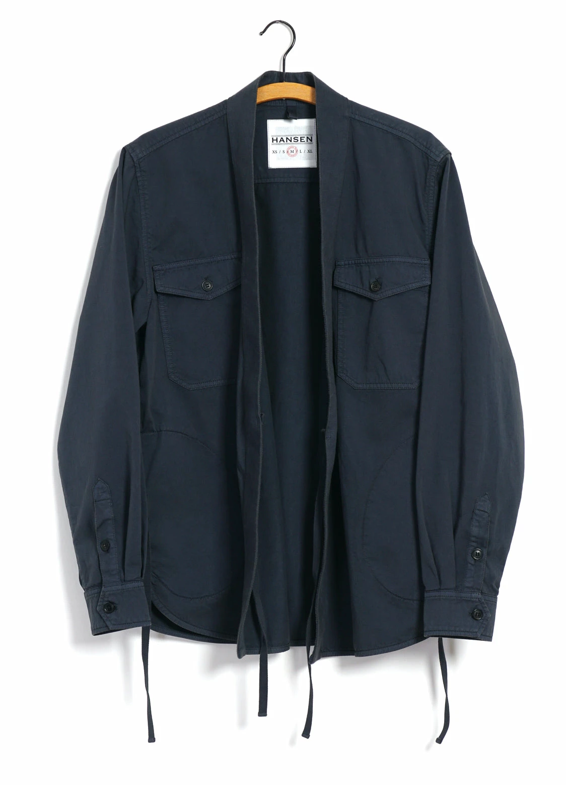 HANSEN GARMENTS REMY | East & West Shirt Jacket | Blue Grey - Image 6