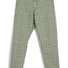 HANSEN GARMENTS TYGE | Wide Cut Cropped Trousers | Sashiko Green
