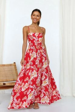 Havana Dress RED FLORAL