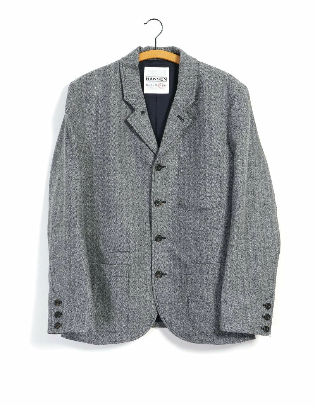 HANSEN GARMENTS ANKER | Classic Blazer | Grey Melange