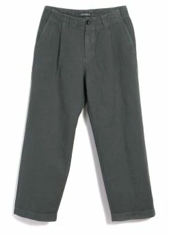 HANSEN GARMENTS BOBBY | Super Wide Pleated Trousers | Oxidized
