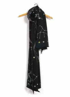 KAPITAL CONSTELLATION | Compressed Wool Scarf | Black