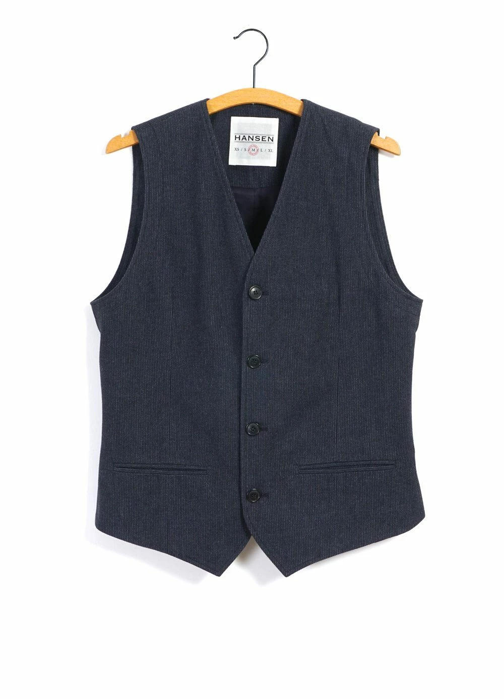 HANSEN GARMENTS DANIEL | Classic Waistcoat | Brushed Blue