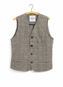 HANSEN GARMENTS DANIEL | Four Button Waistcoat | Check 2