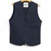 HANSEN GARMENTS DANIEL | Four Button Waistcoat | Navy Melange