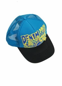 KAPITAL DENIM MEN LOVE CATS | Trucker Cap | Blue/Black