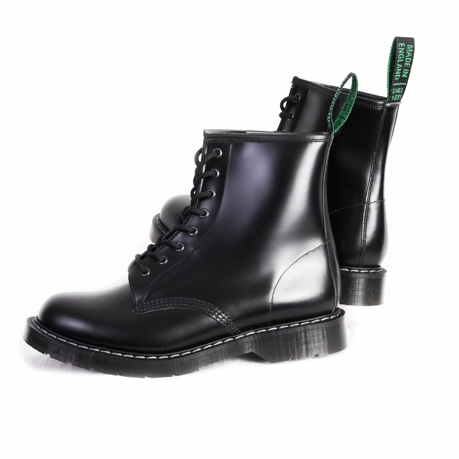 Solovair DERBY BOOT | 8 Eye | Black - Image 3