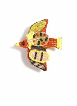 KAPITAL DOVE | 3D Embroidered Pin Badge | Orange
