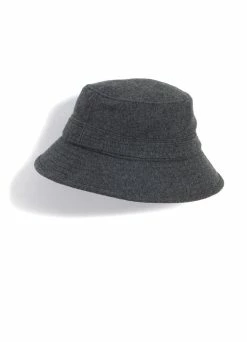 HANSEN GARMENTS EDVARD | Bucket Hat With Earflaps | Grey Melange