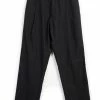 HANSEN GARMENTS EIGIL | Light Wide Cut Summer Trousers | Black