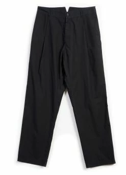 HANSEN GARMENTS EIGIL | Light Wide Cut Summer Trousers | Black