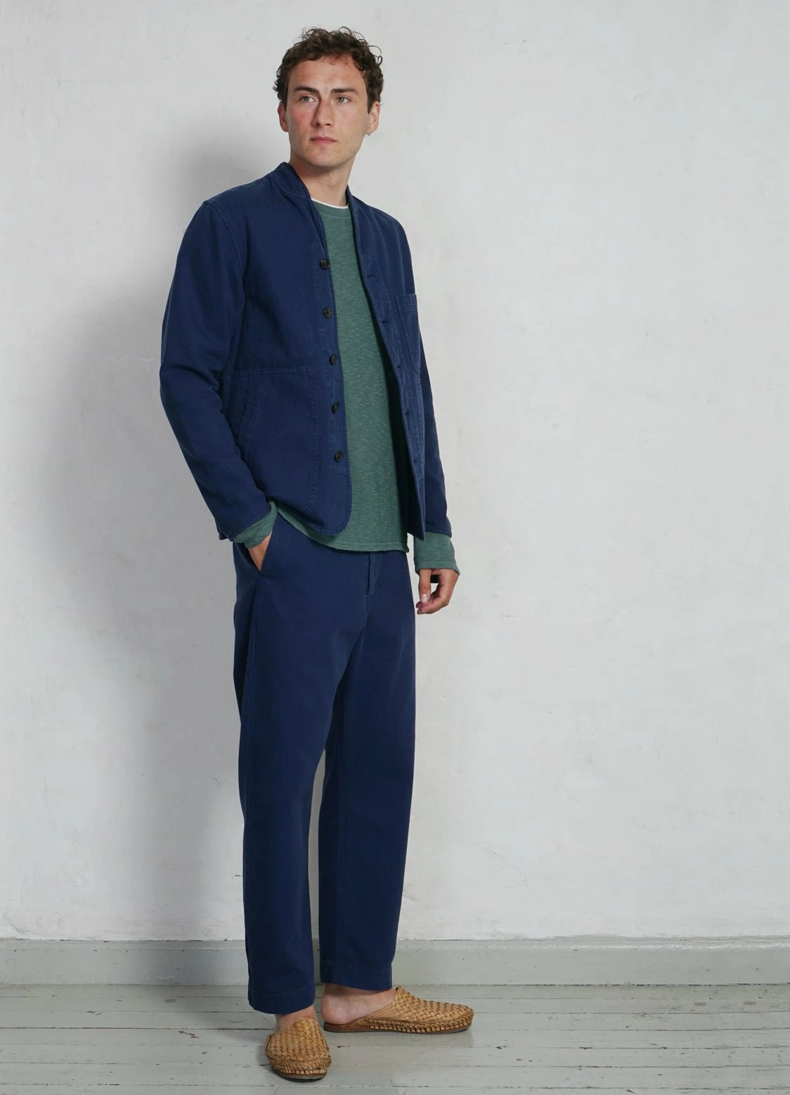 HANSEN GARMENTS ERLING | Refined Work Jacket | Work Blue - Image 3