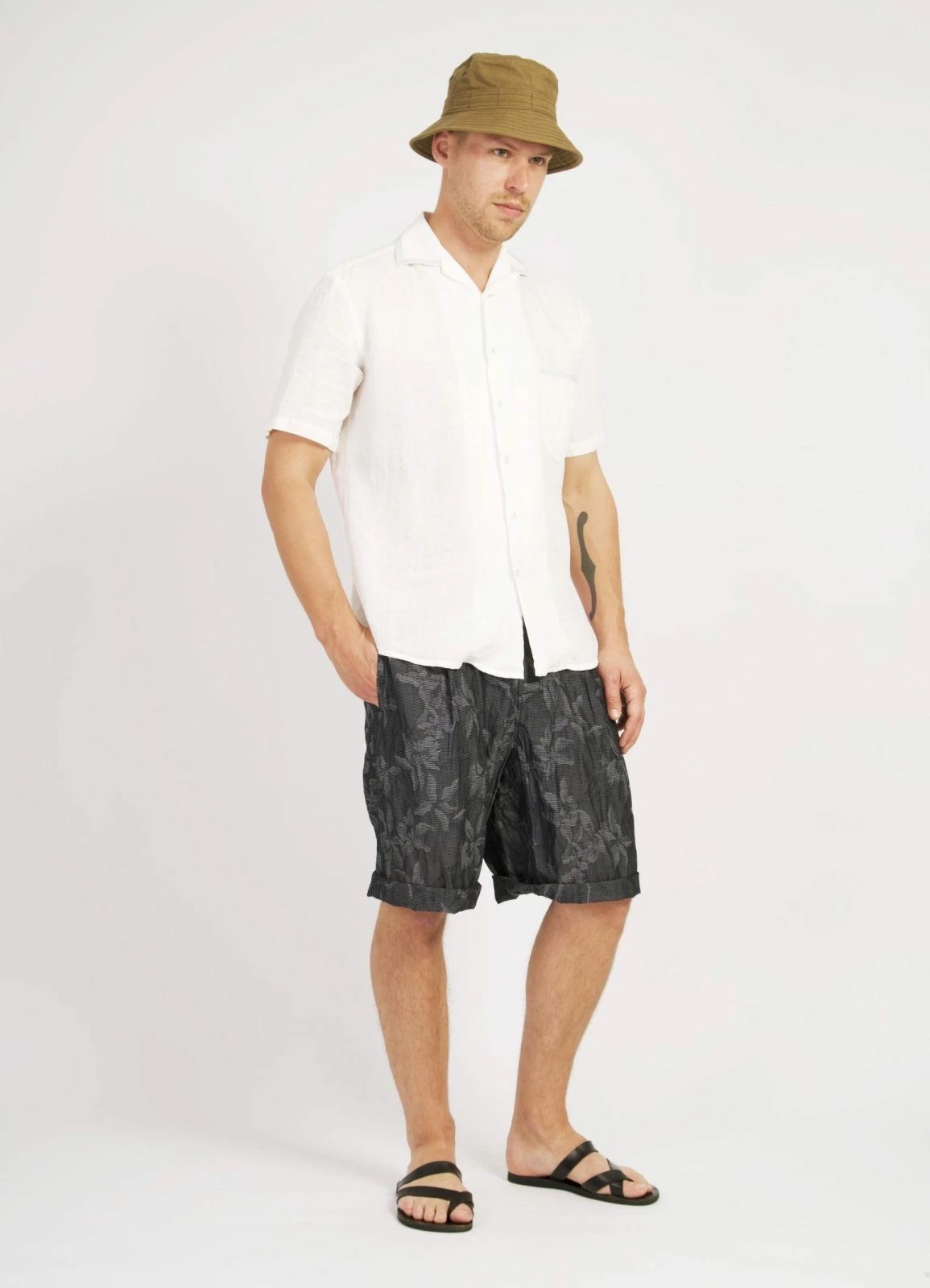 HANSEN GARMENTS GILBERT |Â Wide Cut Shorts | Botanic Indigo - Image 4