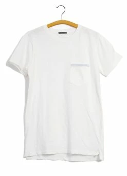 HANSEN GARMENTS JAMES | Crew Neck Pocket T | White