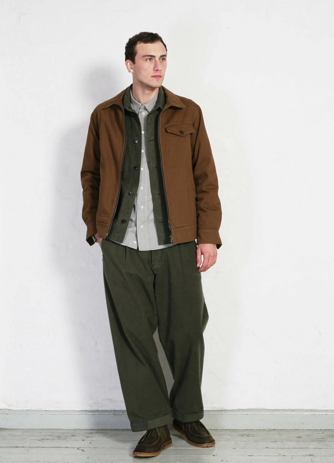HANSEN GARMENTS JARLE | Casual Zipper Jacket | Nut - Image 7