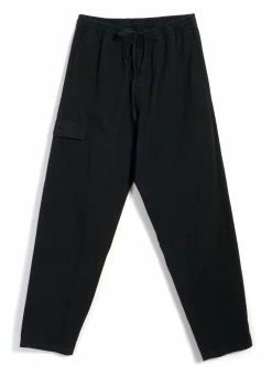 HANSEN GARMENTS JIMMY | Casual Cargo Drawstring Pants | Black