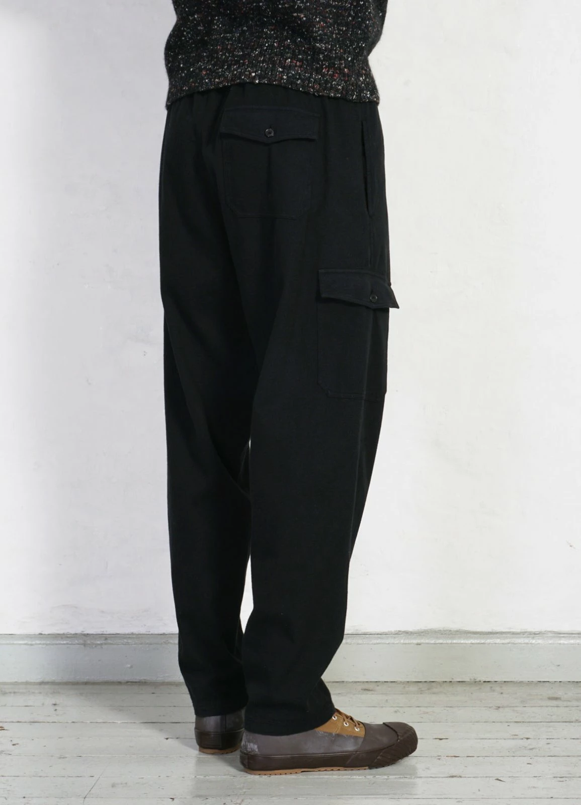 HANSEN GARMENTS JIMMY | Casual Cargo Drawstring Pants | Black - Image 3
