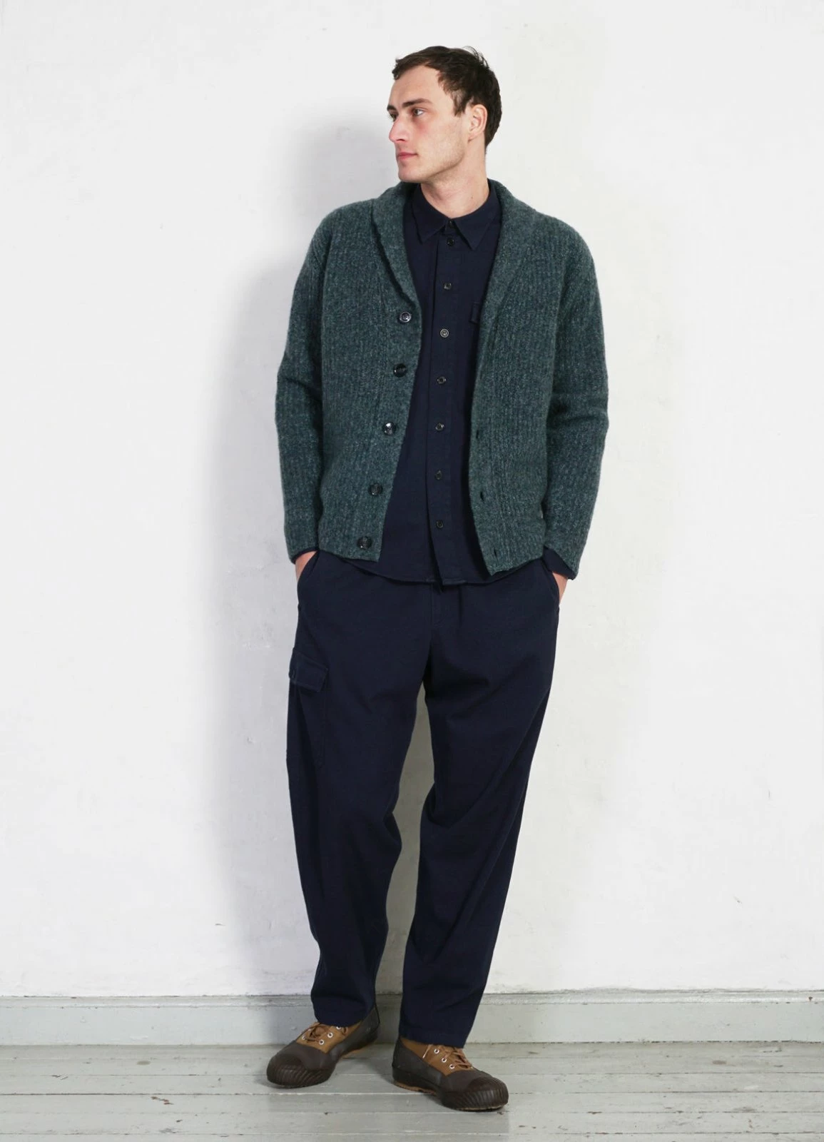 HANSEN GARMENTS JIMMY | Casual Cargo Drawstring Pants | Navy - Image 4