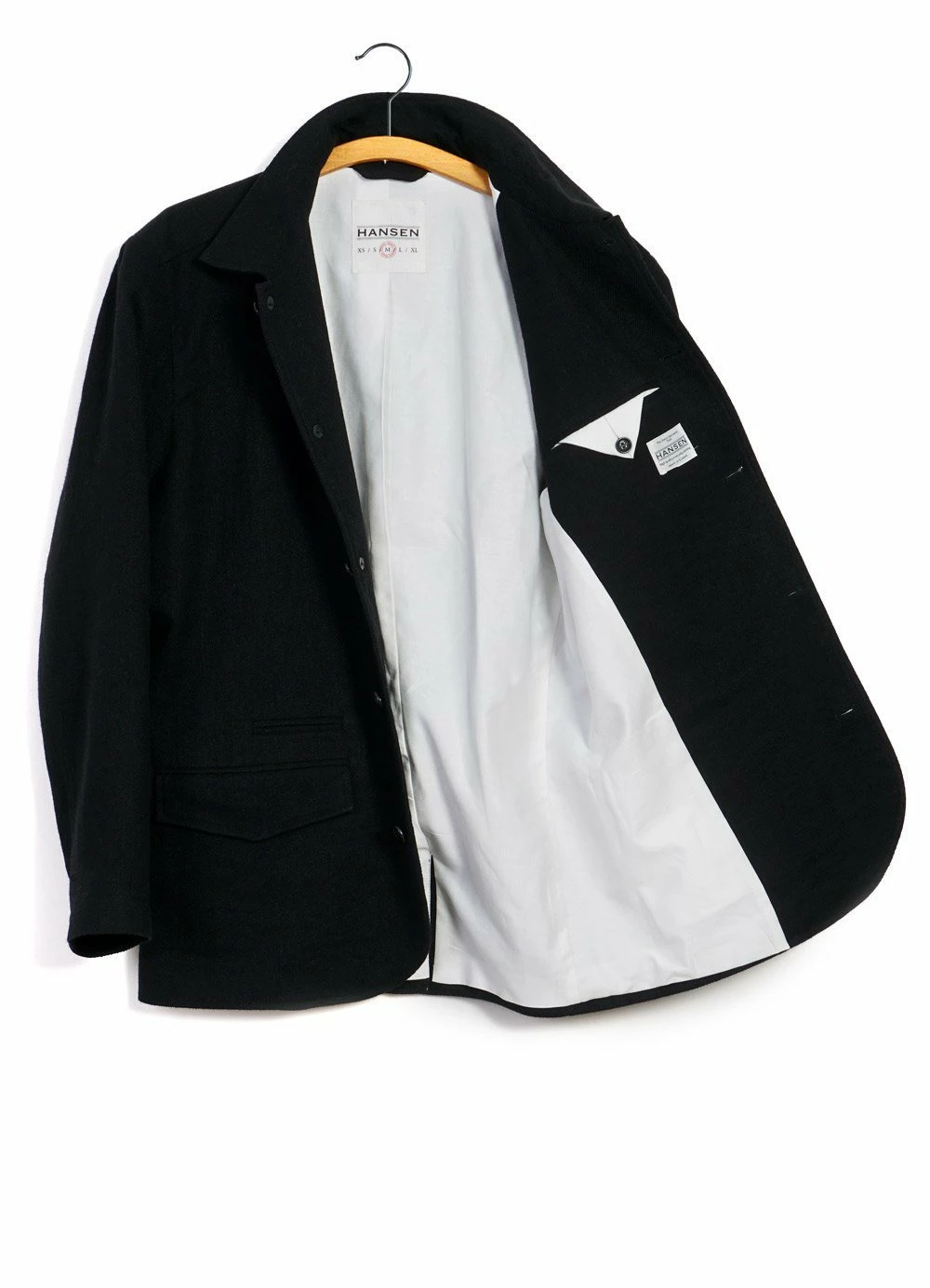 HANSEN GARMENTS JOHANNES | Relaxed Blazer Jacket | Black - Image 3