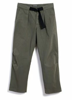 HANSEN GARMENTS KARLO | Wide Cut Utility Trousers | Green