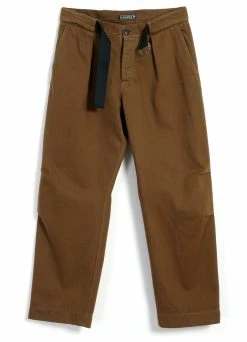 HANSEN GARMENTS KARLO | Wide Cut Utility Trousers | Nut