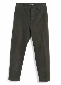 HANSEN GARMENTS KEN | Wide Cut Trousers | Greenish