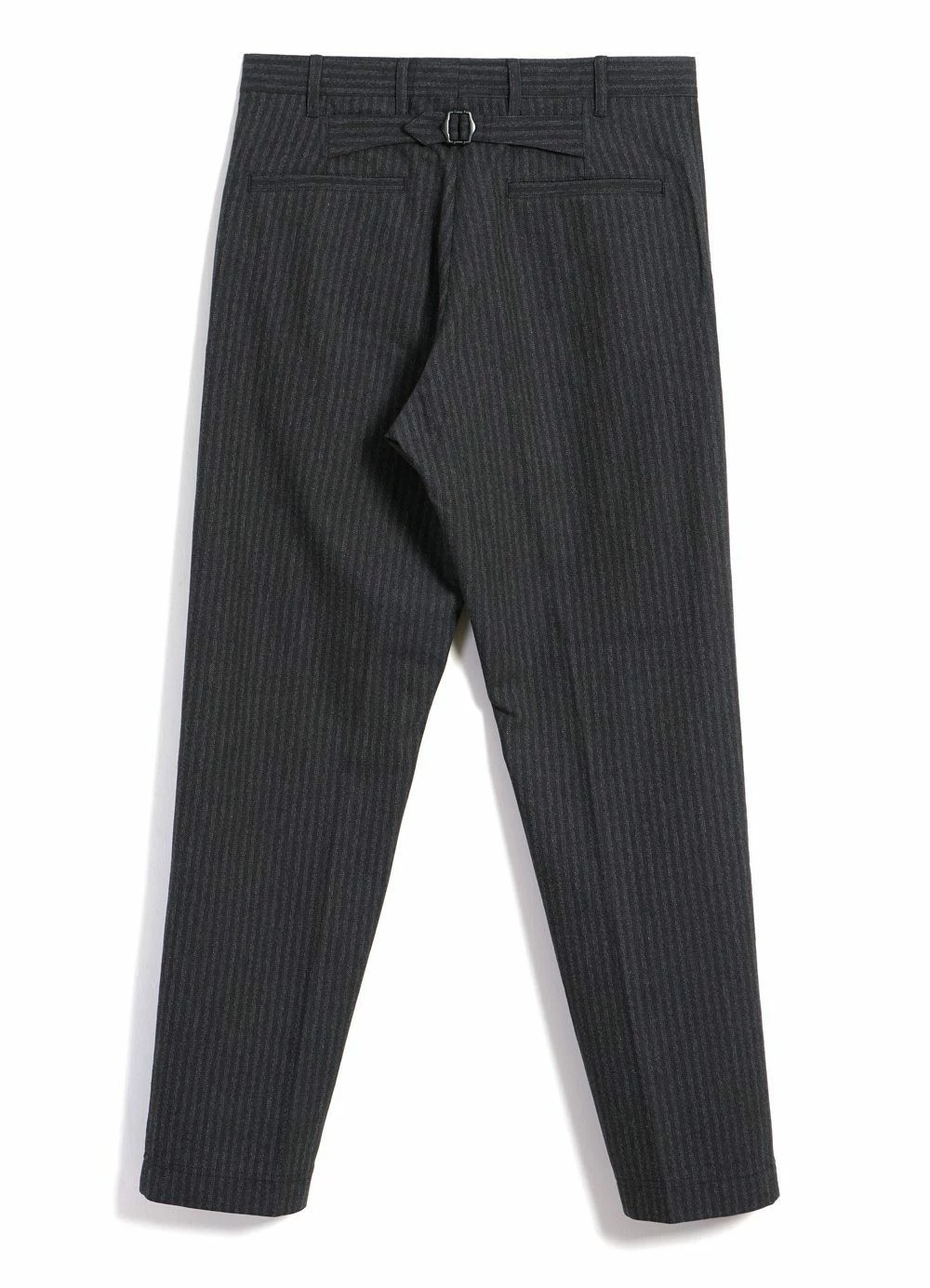 HANSEN GARMENTS KIAN | Cinch Back Wide Trousers | Grey Pin - Image 4