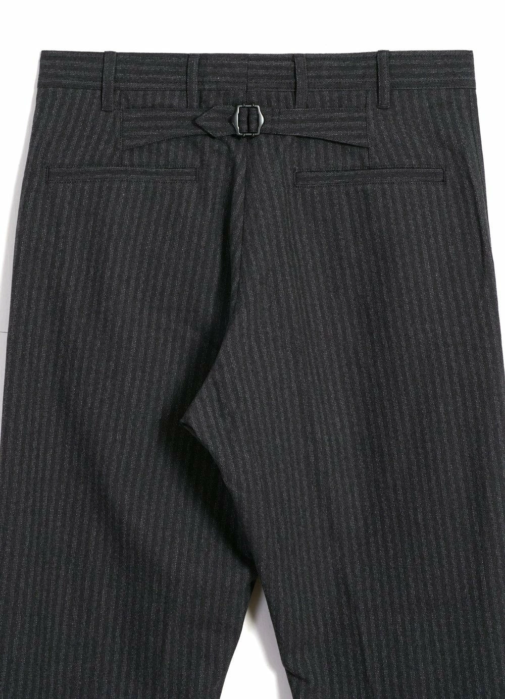 HANSEN GARMENTS KIAN | Cinch Back Wide Trousers | Grey Pin - Image 6