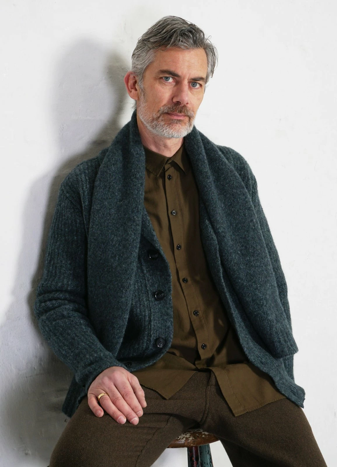 HANSEN GARMENTS LARS | Rib Stitch Scarf | Petrolium - Image 2