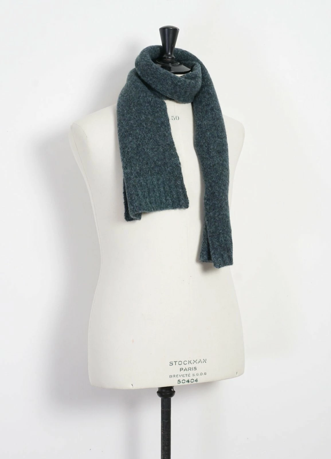 HANSEN GARMENTS LARS | Rib Stitch Scarf | Petrolium - Image 3