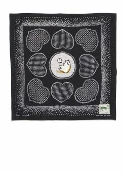 KAPITAL LOVE CAT | Embroidered Bandana | Black