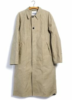 HANSEN GARMENTS MORTEN | Long Windbreaker Coat | Sand