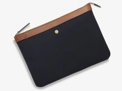 MISMO M/S POUCH LARGE | Midnight Blue/Cuoio