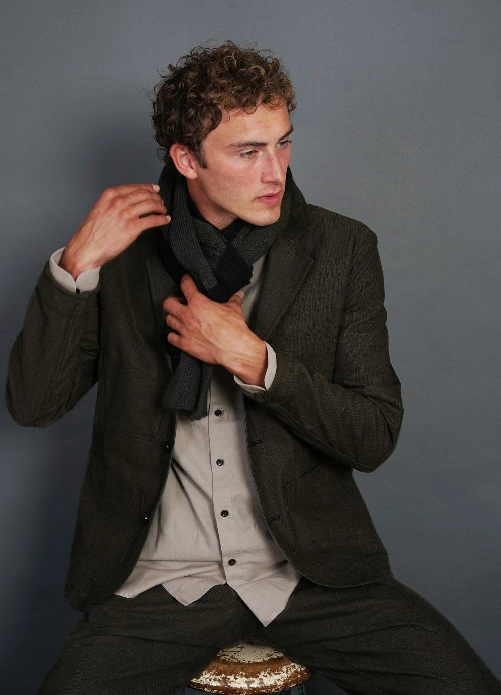 HANSEN GARMENTS NICOLAI | Informal 4-button Blazer | Woods - Image 3