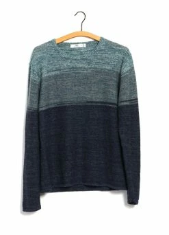 INIS MEÁIN OMBRÉ TUNIC | Linen Landscape Tunic | Sea/Sky