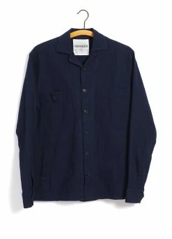 HANSEN GARMENTS SAM | Casual Over Shirt | Waffle Indigo