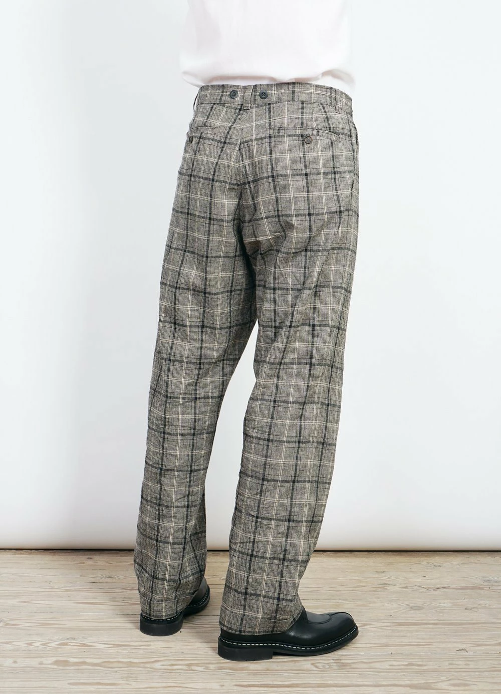 HANSEN GARMENTS SUNE | Pleated Wide Cut Trousers | Check 1 - Image 5