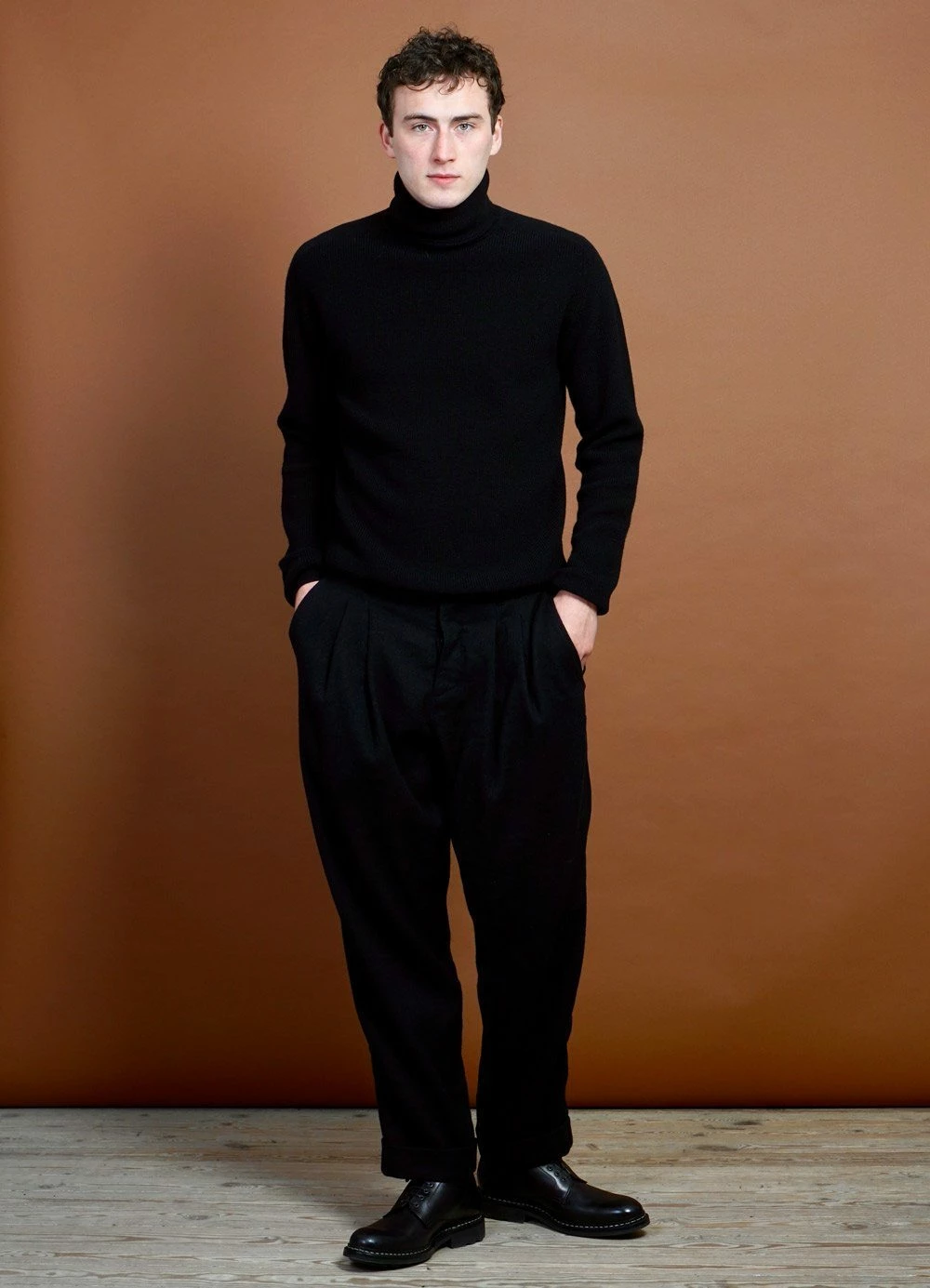 HANSEN GARMENTS SYLVESTER | Double Pleated Trousers | Black - Image 6