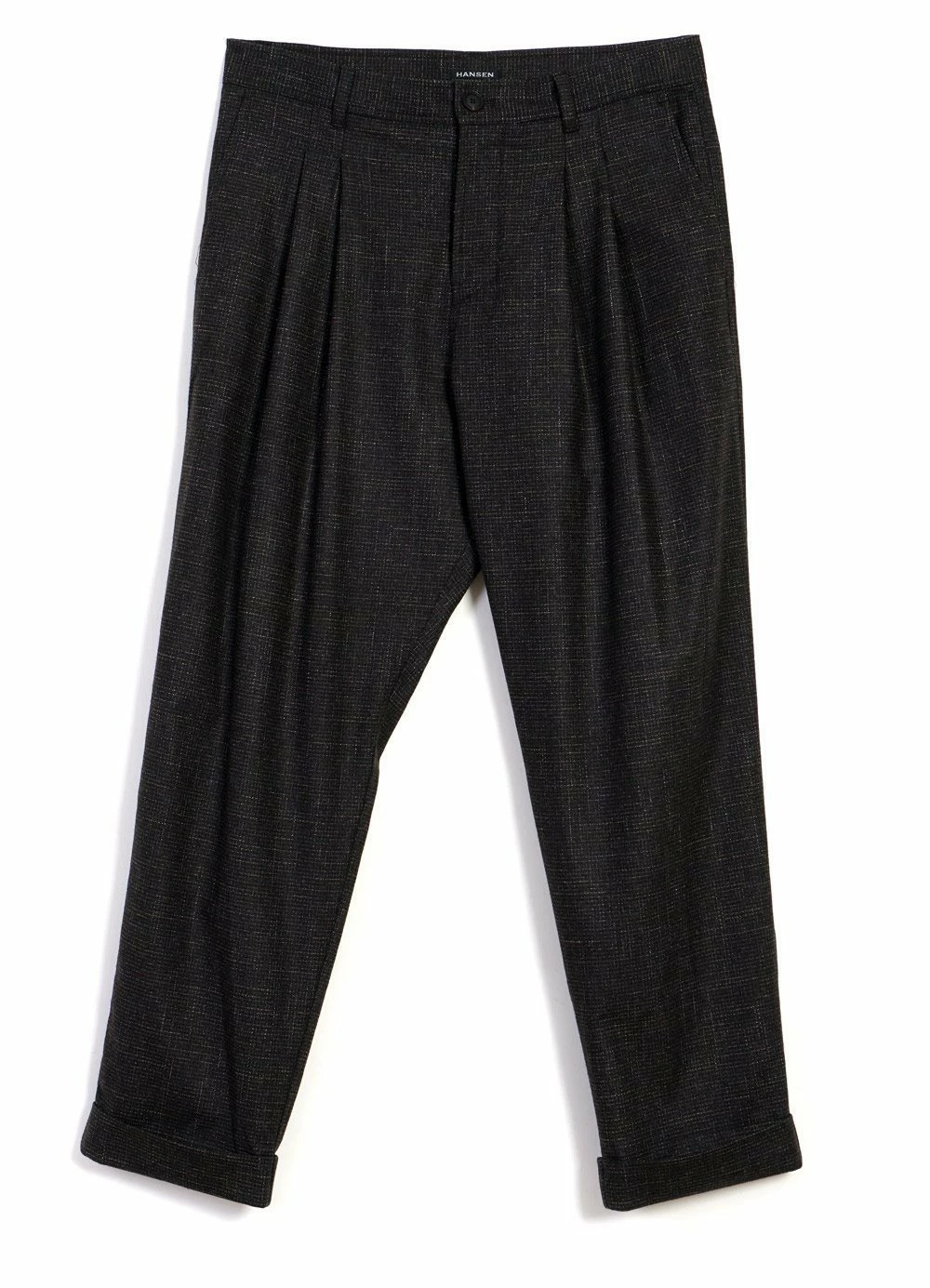 HANSEN GARMENTS SYLVESTER | Double Pleated Trousers | Macchiato