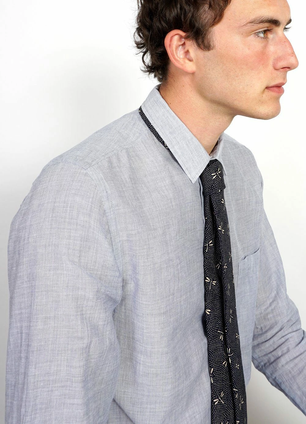 HANSEN GARMENTS TIE | Printed Pattern Tie | Dragonfly - Image 2