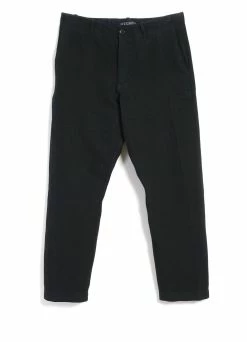 HANSEN GARMENTS TRYGVE | Wide Cut Cropped Trousers | Black