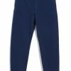 HANSEN GARMENTS TRYGVE | Wide Cut Cropped Trousers | Work Blue
