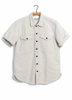 HANSEN GARMENTS VILLY | Short Sleeve Shirt | Flax Nature