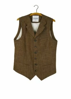 HANSEN GARMENTS WILLIAM | Classic Casual Vest | Cognac