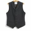 HANSEN GARMENTS WILLIAM | Lapel Waistcoat | Grey Pin